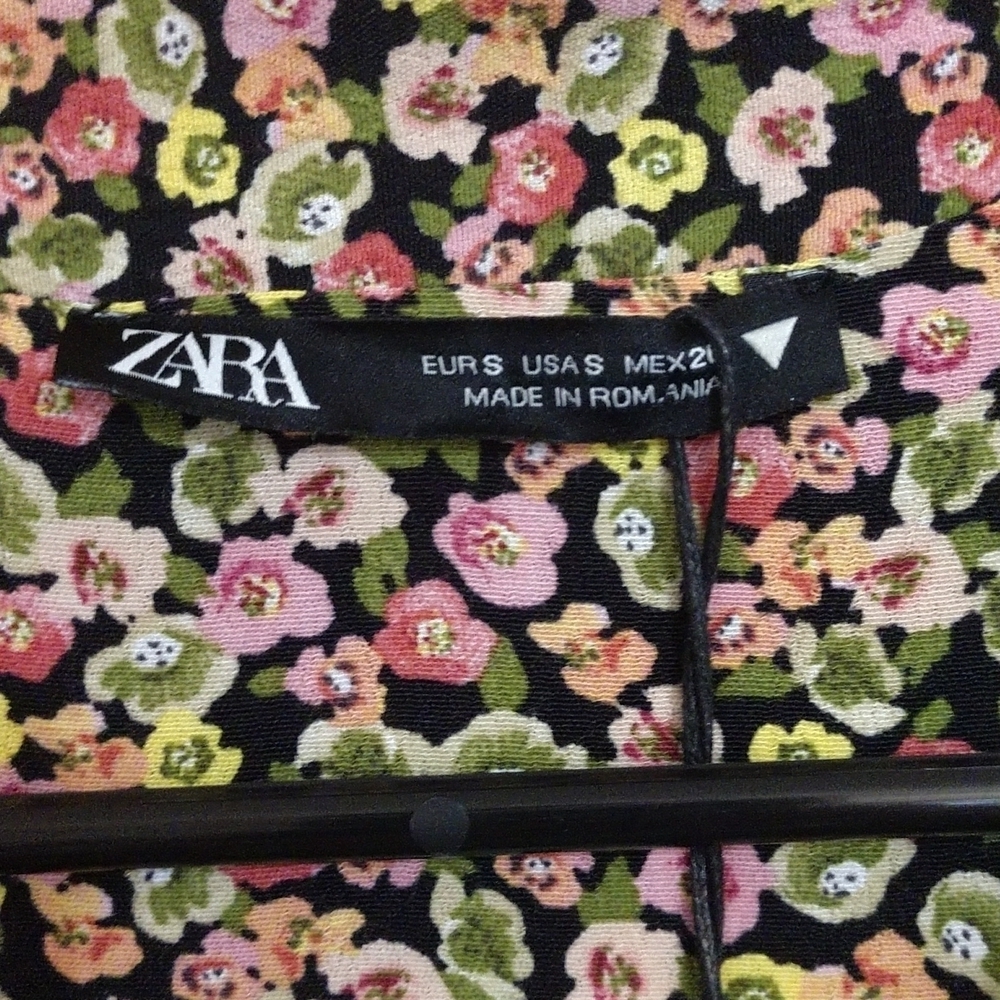 ZARA Multi Color Floral Printed Dress - Picture 6 of 11